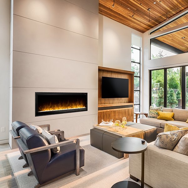 Dimplex Multi-Fire Slim 60" Smart Recessed / Wall Mount Linear Electric Fireplace - Model PLF6014-XS
