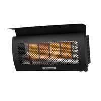 Dimplex Outdoor Wall-mounted Natural Gas Infrared Heater 31,500 BTU installed on patio wall