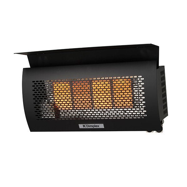 Dimplex Outdoor Wall-mounted Natural Gas Infrared Heater 31,500 BTU installed on patio wall