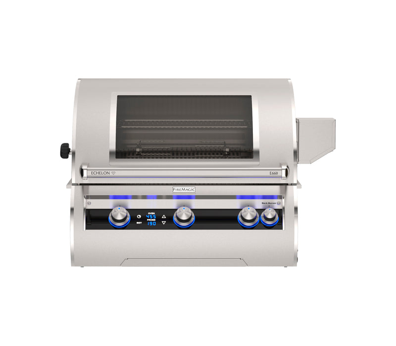 Fire Magic Echelon Diamond E660i Built-In Gas Grill — Digital Control — Magic View Window, manufacturer image