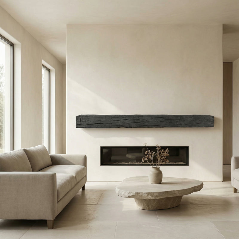 Smokehouse Non-Combustible Concrete Mantel Shelf Eclipse Finish
