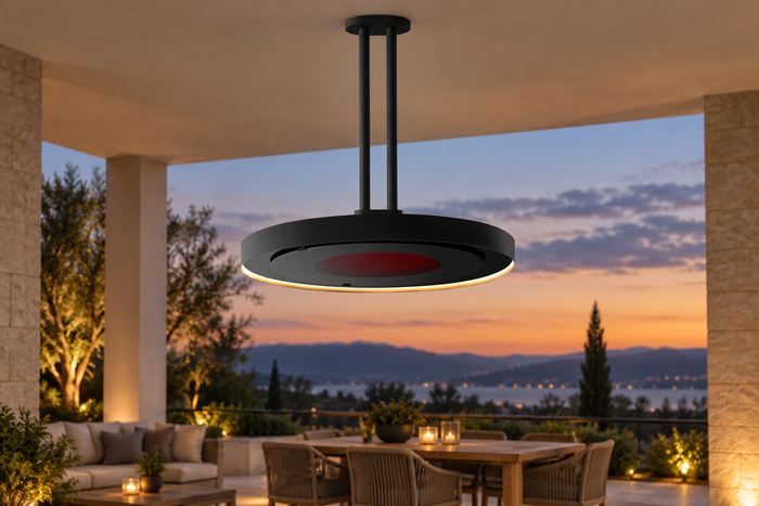 Bromic Eclipse Smart-Heat Electric Pendant Heater 2900W with Twin Pole