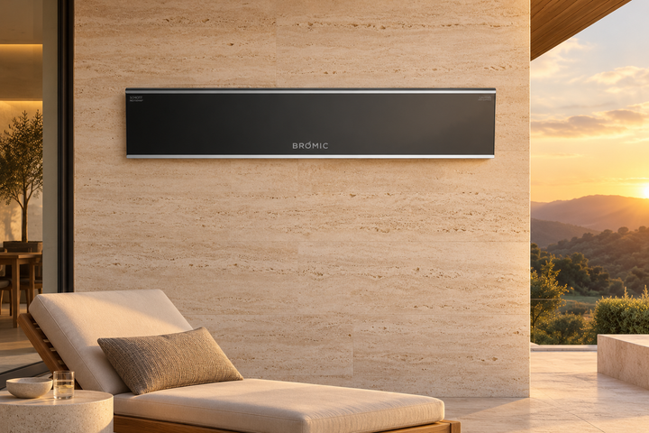 AI-generated outdoor design inspiration featuring black Platinum Electric 4500W. Confirm selected model dimensions and finish.