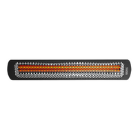Bromic Tungsten Electric black heater — representative manufacturer family image; confirm the selected wattage and specifications.