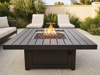 Napoleon St. Tropez Patioflame® Bronze Gas Fire Table, Square GPFTS48BZ — alternate view