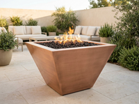 FPT2500 Taper Copper Fire Pit - NG — outdoor setting
