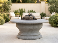 Inverted with Top 48" Round Concrete Fire Pit Table | AFD — alternate view