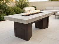 Alameda Wood Grain Fire Pit Table | The Outdoor Plus — alternate view