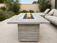 Laguna Wood Grain Fire Pit Table | The Outdoor Plus — alternate view
