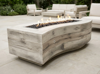 Big Sur Wood Grain Fire Pit Table | The Outdoor Plus — alternate view