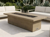 Newport Concrete Fire Pit Table | The Outdoor Plus — outdoor setting