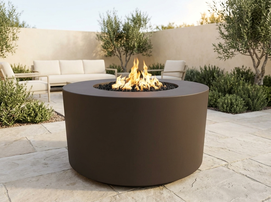 Florence Concrete Fire Pit Table