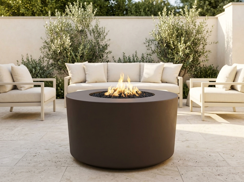 Florence Concrete Fire Pit Table | The Outdoor Plus — alternate view