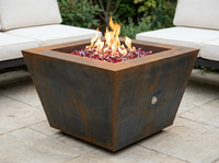 Cono Fia Steel Gas Fire Pit — outdoor setting