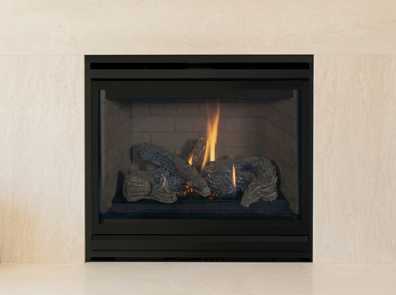 Superior DRT2000 35" Direct Vent Gas Fireplace - Model DRT2035 — room setting. AI-assisted visualization; shown fronts, liners, media and surroundings may be optional.