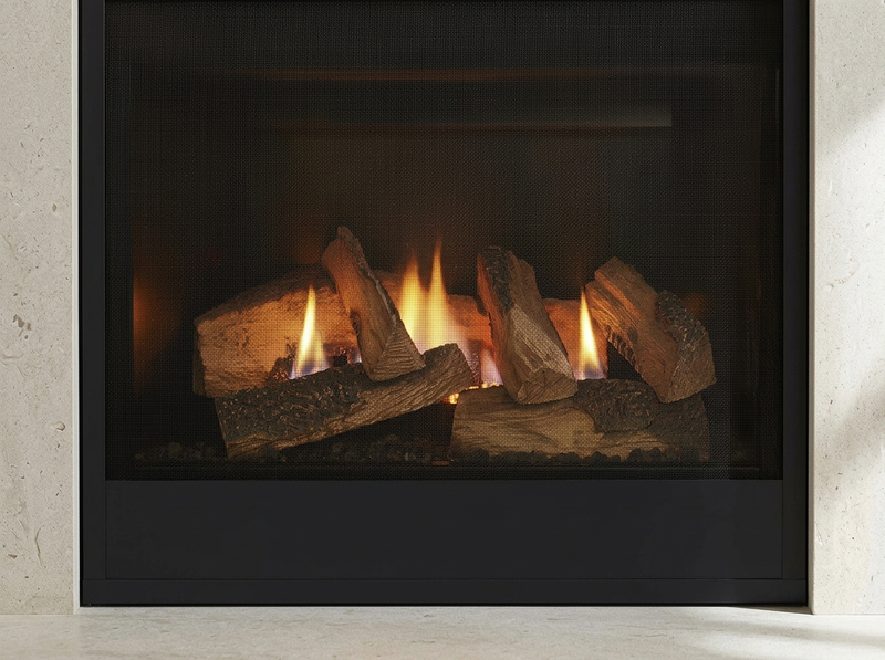Majestic Mercury 32" Direct Vent Gas Fireplace — additional view. AI-assisted visualization; shown fronts, liners, media and surroundings may be optional.