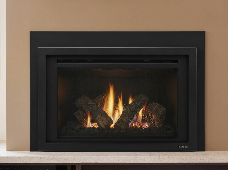 Heat & Glo Provident 35 Direct Vent Gas Fireplace Insert | Model PROV-I35-IPI — room setting. AI-assisted visualization; shown fronts, liners, media and surroundings may be optional.