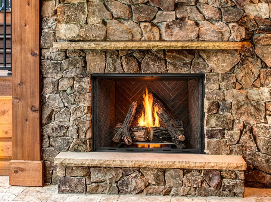 Majestic Courtyard 42" Outdoor Traditional Gas Fireplace
