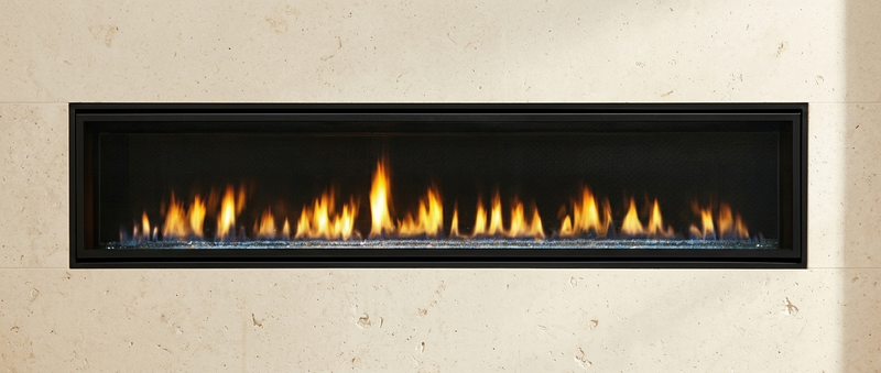 Majestic Echelon II 72" Direct Vent Linear Gas Fireplace — additional view. AI-assisted visualization; shown fronts, liners, media and surroundings may be optional.