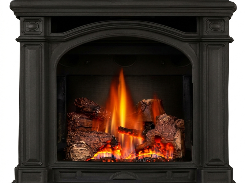 Napoleon Bayfield Electronic Ignition Direct Vent Cast Iron Gas Stove - Model GDS25NA-1 — additional view. AI-assisted visualization; shown fronts, liners, media and surroundings may be optional.