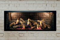 Empire White Mountain Hearth McKinley 60" Direct Vent Linear Gas Fireplace - Model DVCTL60CFP95N — room setting. AI-assisted visualization; shown fronts, liners, media and surroundings may be optional.