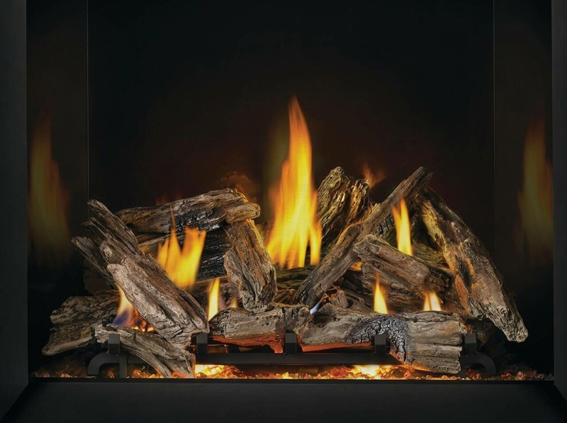 Napoleon Elevation X 42" Direct Vent Gas Fireplace — additional view. AI-assisted visualization; shown fronts, liners, media and surroundings may be optional.
