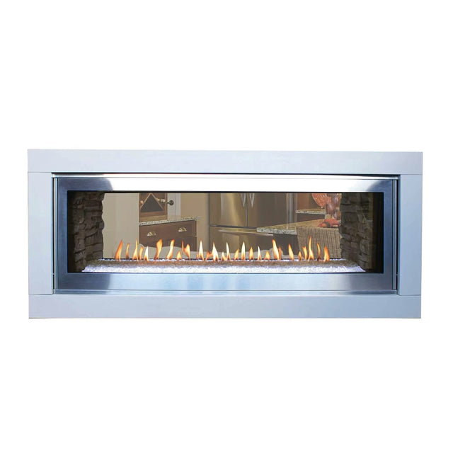 Linear & Modern fireplaces — Empire Boulevard 48" See-Through Direct Vent Linear Indoor/Outdoor ...