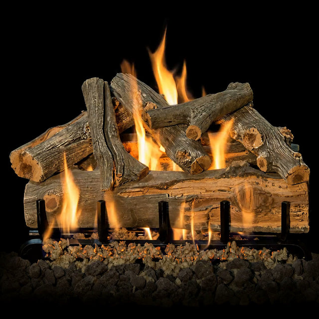 See-Through gas logs — 24" Arizona Juniper See-Through Outdoor Gas Log Set | Grand Canyon