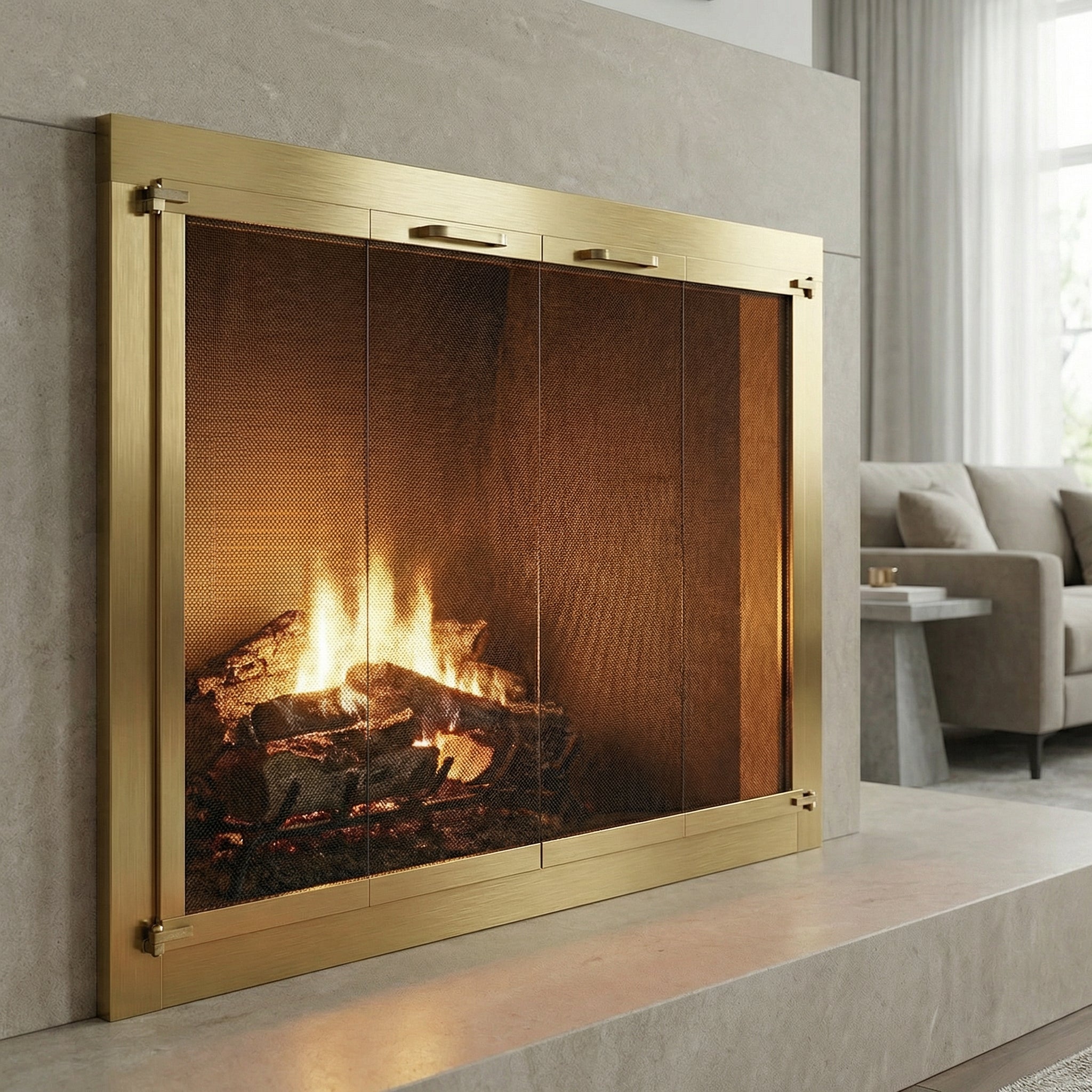 Heritage - Masonry Steel Fireplace Glass Doors
