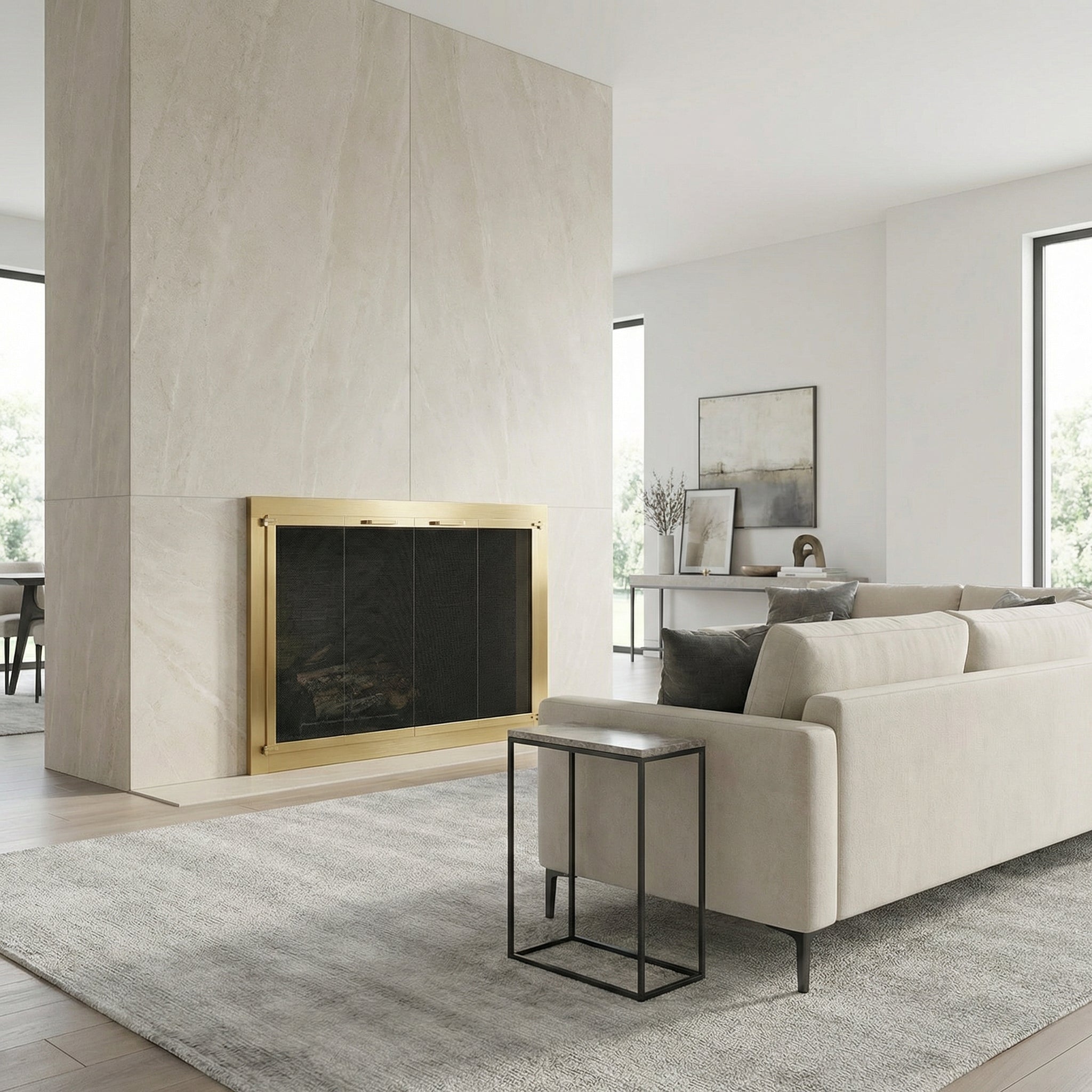 Heritage - Masonry Steel Fireplace Glass Doors