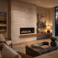 Empire Boulevard 36" Direct Vent Linear Gas Fireplace — lifestyle