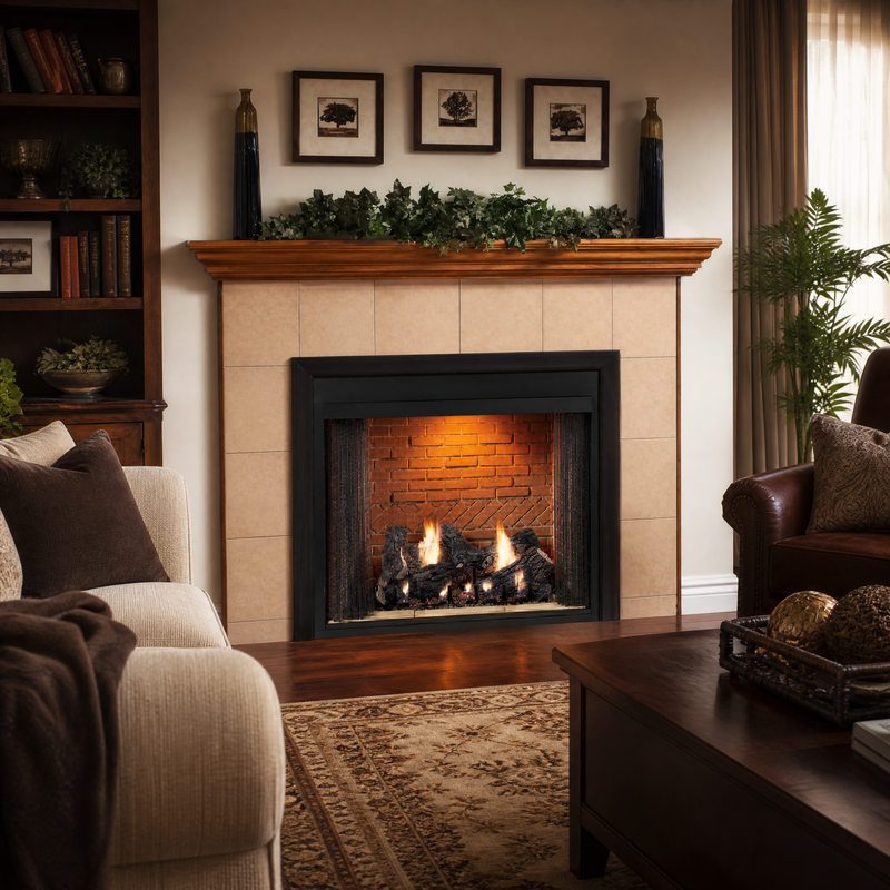 Empire Breckenridge Premium 32" Vent-Free Gas Firebox - Model VFP32FB — lifestyle