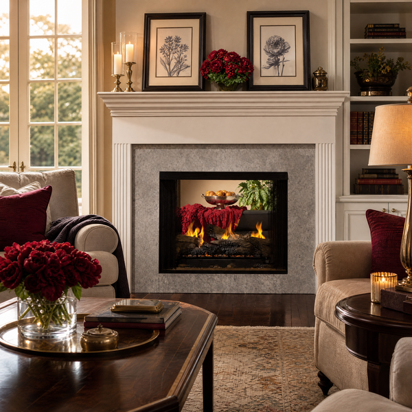 Empire Breckenridge Premium 36" Peninsula Vent-Free Gas Firebox - Model VFP36PB2E — lifestyle