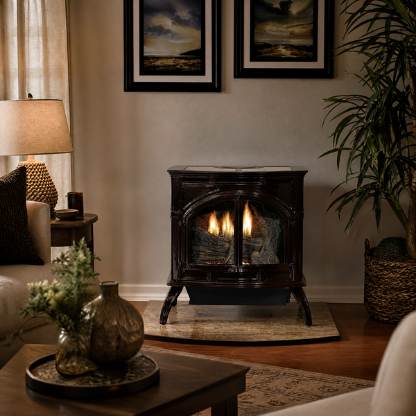 Empire Medium Cast Iron Vent-Free Gas Stove - Model VFD30CC — lifestyle