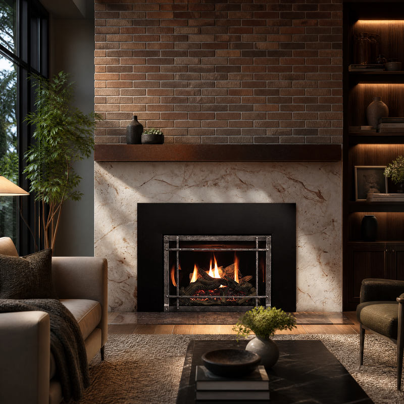 Empire Rushmore TruFlame 30" Direct Vent Gas Fireplace Insert — lifestyle