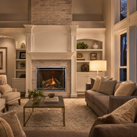 Empire Rushmore TruFlame 50" Direct Vent Gas Fireplace — lifestyle
