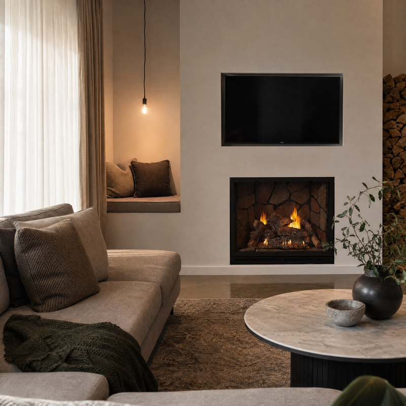 Empire Tahoe Clean-Face Luxury 42" Direct Vent Gas Fireplace — lifestyle