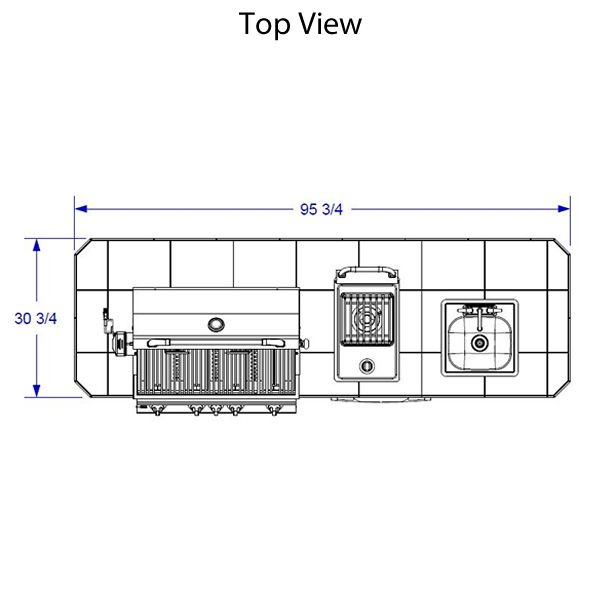 Bull Outdoor Kitchen Grill Island