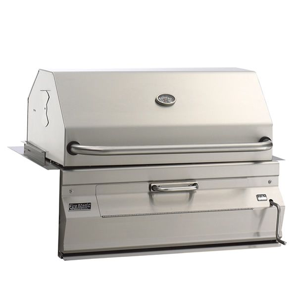 Legacy Built-In Charcoal BBQ Grill-Oven/Hood - 24"x18"