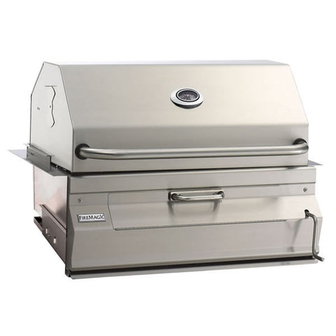 Legacy Built-In Charcoal BBQ Grill-Smoker Oven/Hood - 30"x18"
