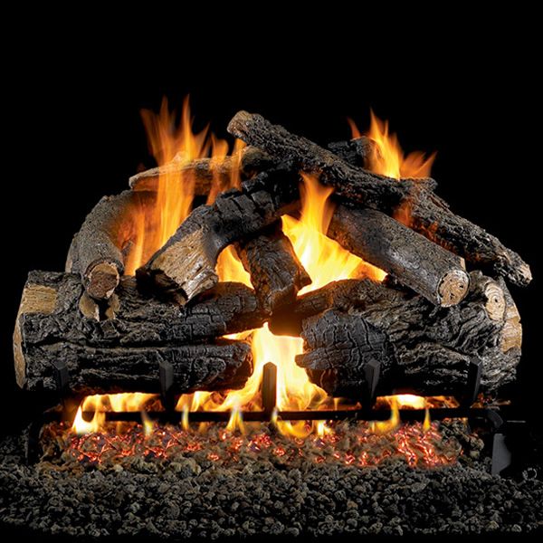 30" Pioneer Oak Vented Gas Log Set | Real Fyre