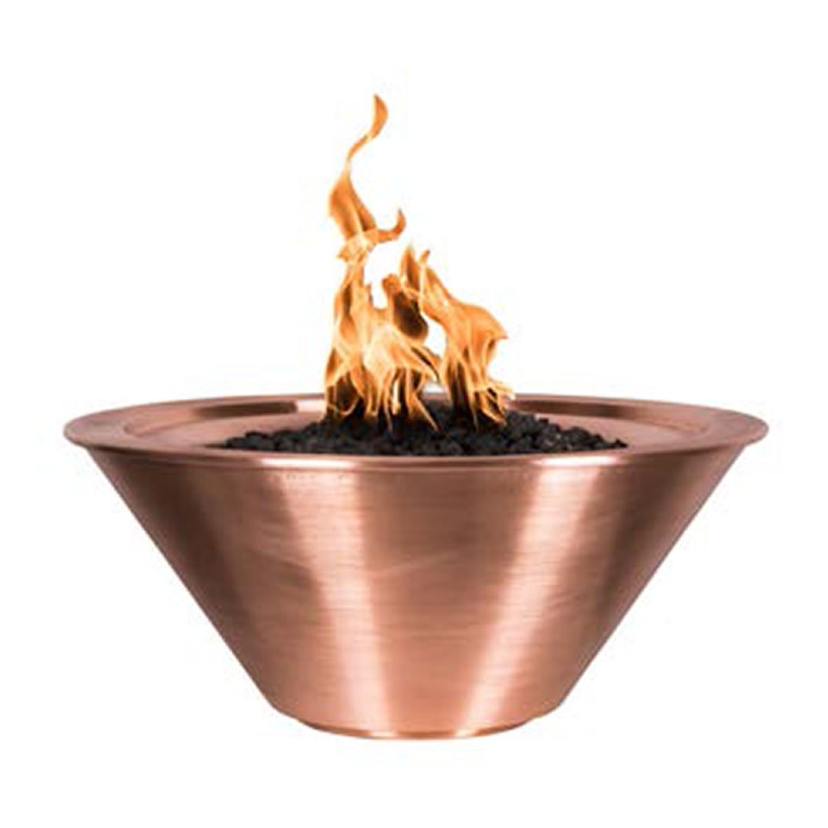 Copper Fire Bowl Match Lit - NG