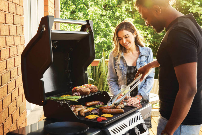 Napoleon Freestyle 365 outdoor lifestyle view; accessories separate