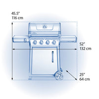 Napoleon Freestyle 425 manufacturer dimensions drawing
