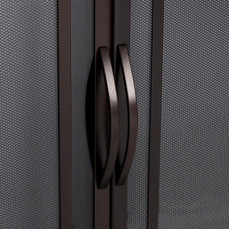 Farnsworth Oil Rubbed Bronze Masonry Fireplace Door | Standard Sizes - ExceptionalFire
