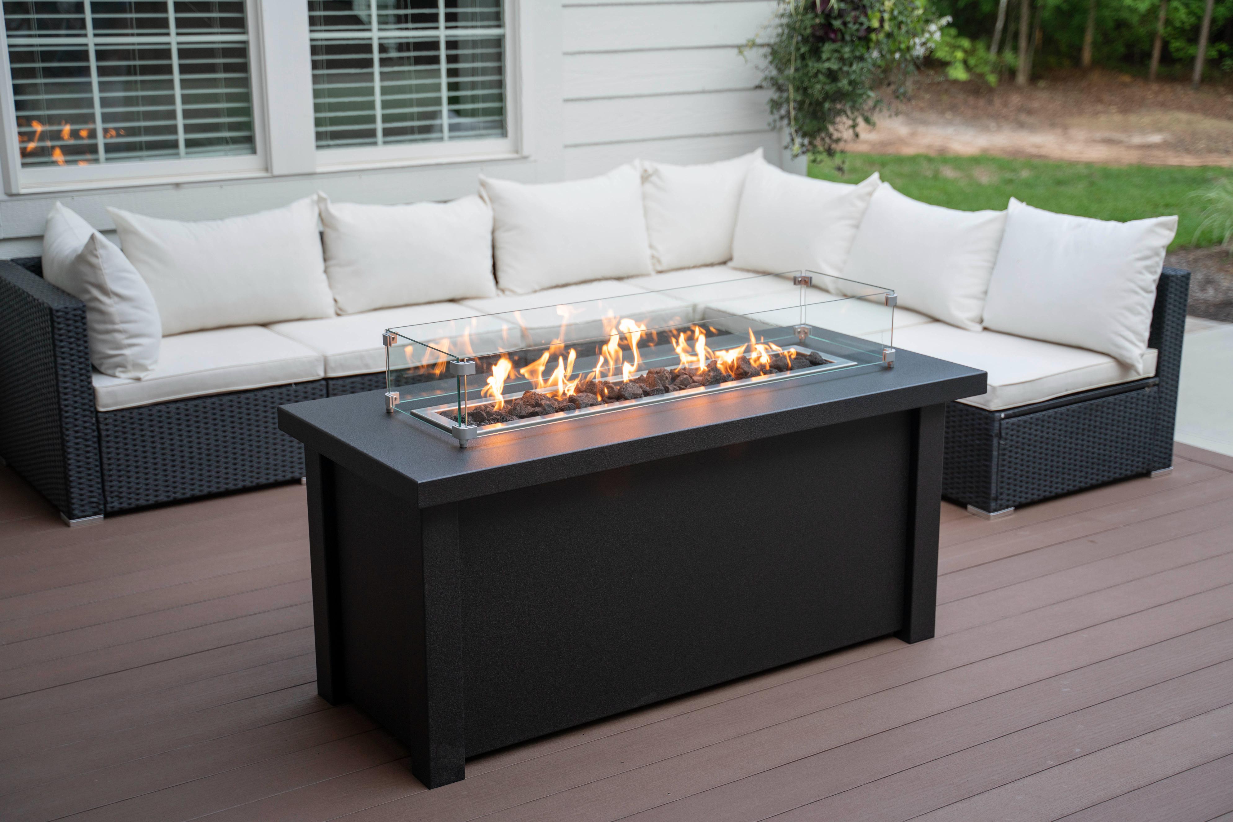 Fire Pit Tables Standard Milan Linear