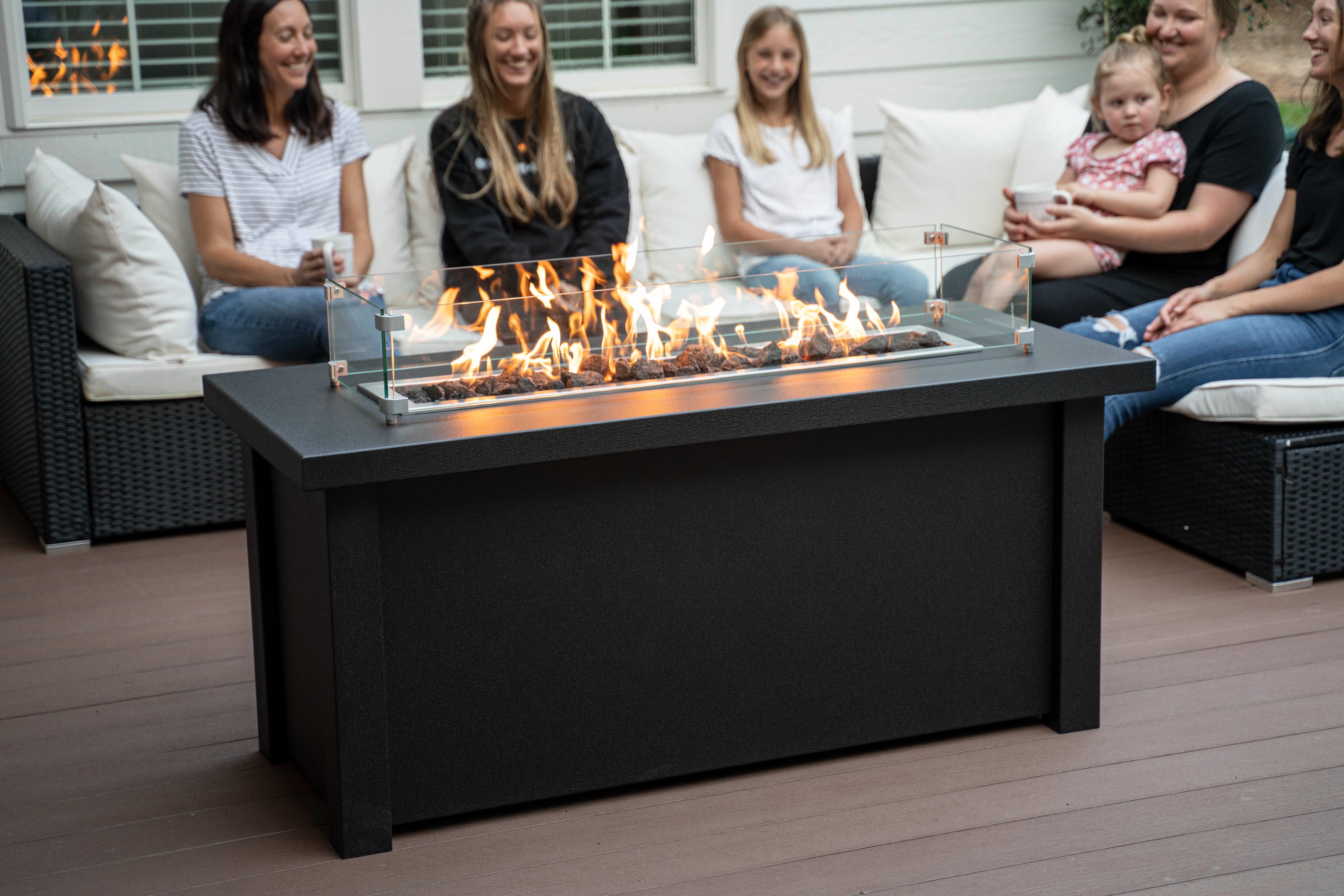 Fire Pit Tables Standard Milan Linear