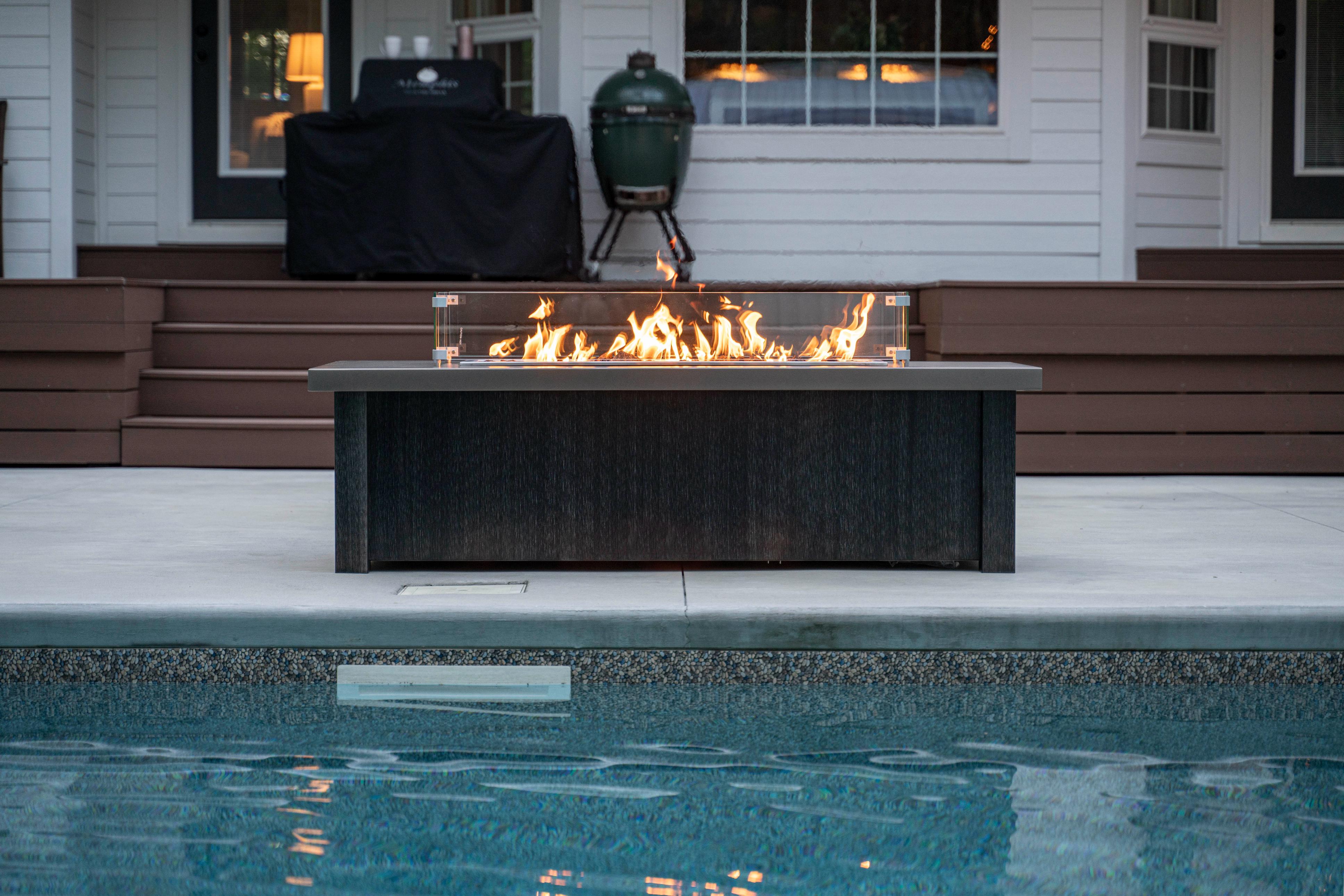 Fire Pit Tables Standard Traditional Linear - ExceptionalFire