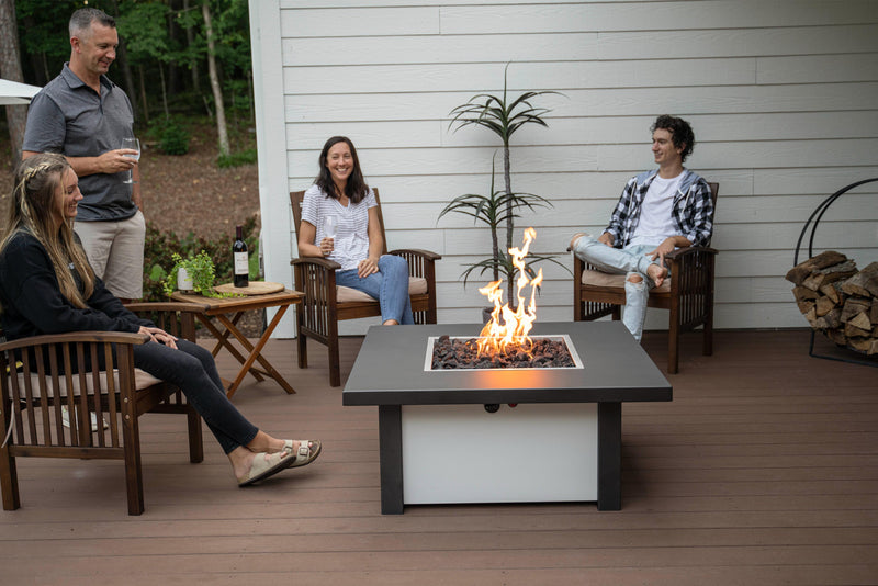 Fire Pit Tables Standard Traditional Square - ExceptionalFire