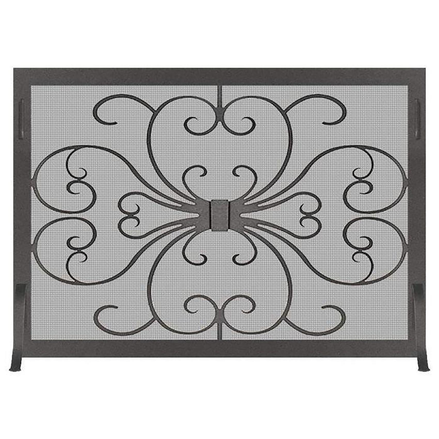 Fireplace Screen Custom Made Options by Design Specialties Scroll